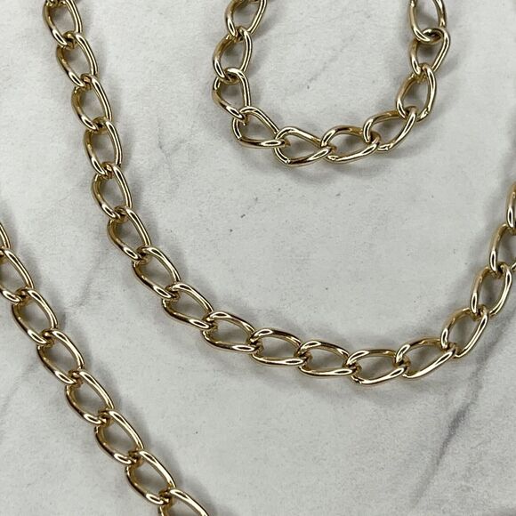 Skinny Gold Tone Dainty Chain Link Belt XS/S ✨ - Picture 6 of 9